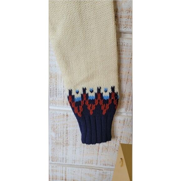 Vintage Rare‎ Gimbels Grandpa Sweater Chunky Ski Sweater Crewneck Sweater - Picture 9 of 14